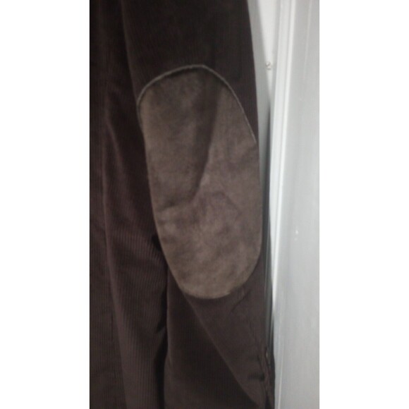 Stafford 46R Classic Fit CORDUROY w/ Elbow Patches Sport Coat Blazer Jacket Blue - Picture 5 of 12